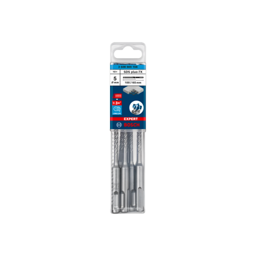 Betonboor SDS plus-7X - 5 mm x 100 mm x 165 mm – 10 stuks
