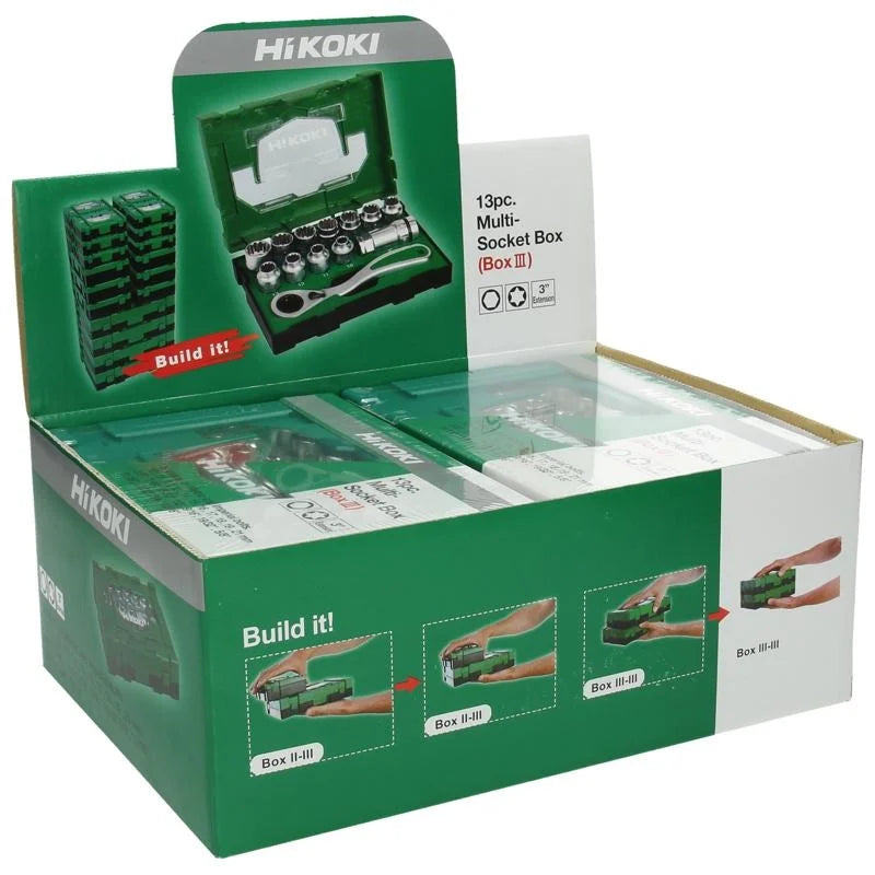 Hikoki 13-delige Doppenset