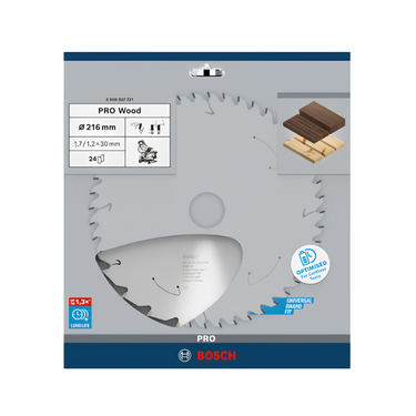 Zaagblad Hout - 216 mm x 30 mm x 24T