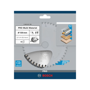 Zaagblad Multi Material - 130 mm x 20 mm x 42T