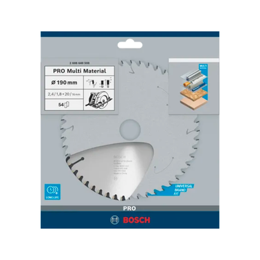 Zaagblad Multi Material - 190 mm x 20 mm x 54T