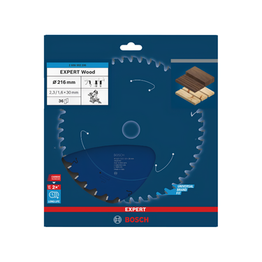 Zaagblad Hout - 216 mm x 30 mm x 36T