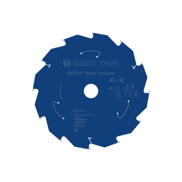 Zaagblad Hout - 165 mm x 20 mm x 12T
