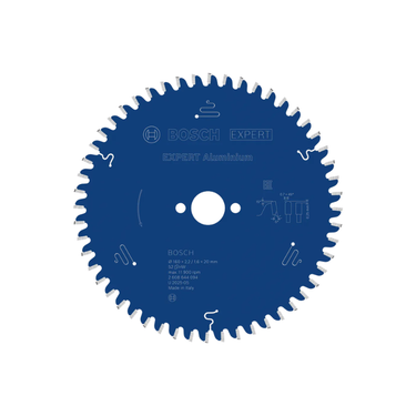 Zaagblad Aluminium - 160 mm x 20 mm x 52T