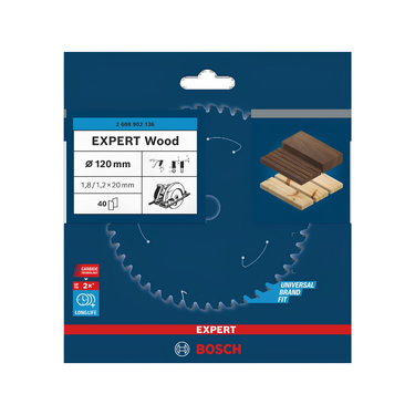 Zaagblad Hout - 120 mm x 20 mm x 40T