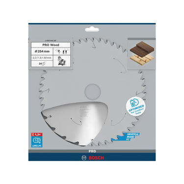 Zaagblad Wood Cordless - 254 mm x 30 mm x 24T