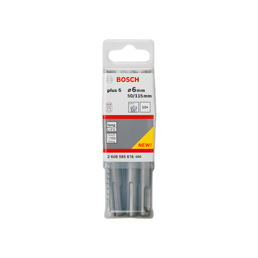 Betonboor SDS plus-5 - 6 mm x 50 mm x 115 mm - 10-delig