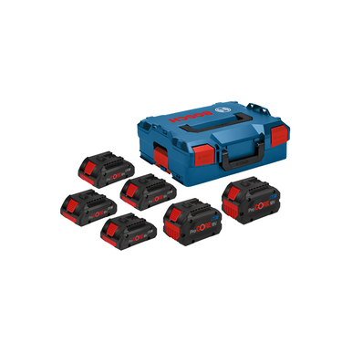 Bosch PRO 4 x PC18V4.0 + 2 x PC18V 8.0 Accupack Set