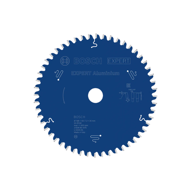 Zaagblad Aluminium - 168 mm x 20 mm x 52T