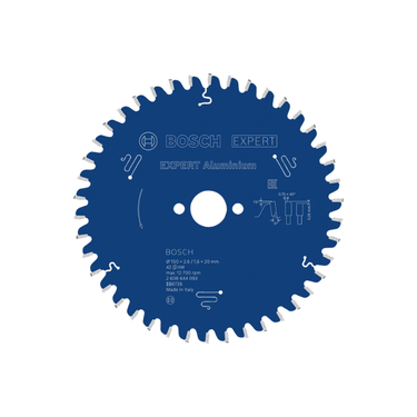Zaagblad Aluminium - 150 mm x 20 mm x 42T