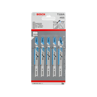 Decoupeerzaagblad Basic for Metal - T 118 A - 92 mm