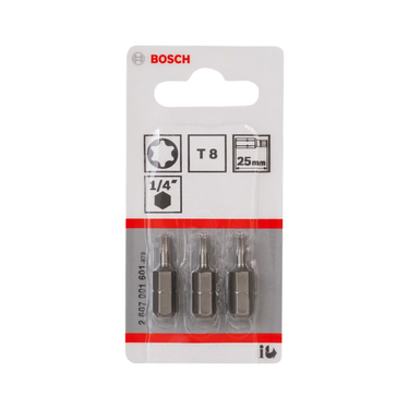 Bit T8 - 25 mm - 3st