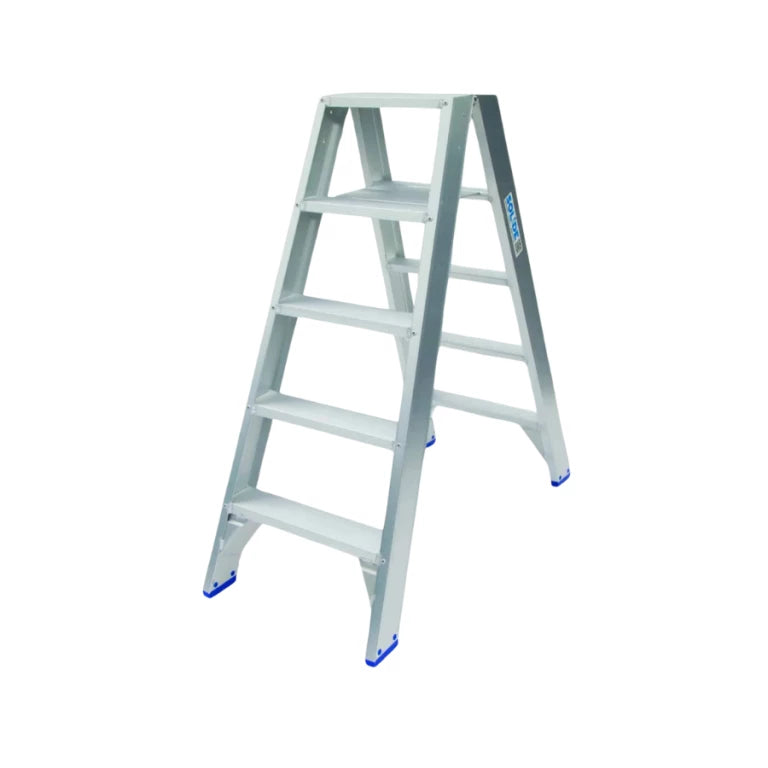 SOLIDE Dubbele trapladder 2x5 treden