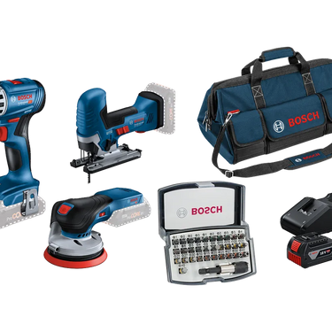 18V Timmer Set (GSR 18V-45 + GST 18V-125 S + GEX 18V-125)