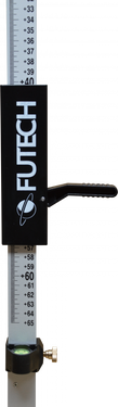 Lasermeetlat met snelklem 240cm