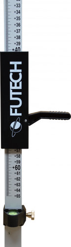 Lasermeetlat met snelklem 240cm