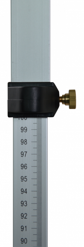 Lasermeetlat met snelklem 240cm