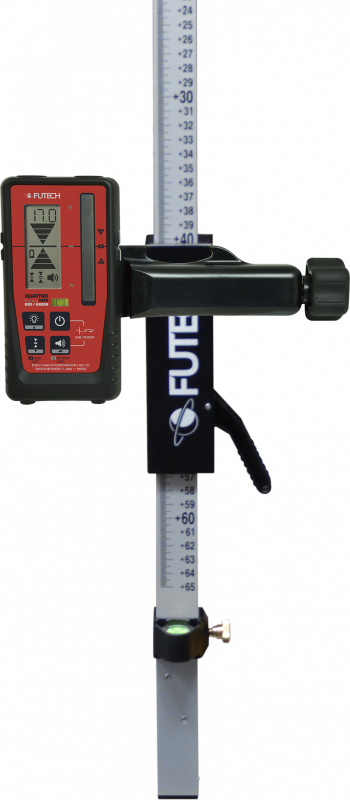 Lasermeetlat met snelklem 240cm