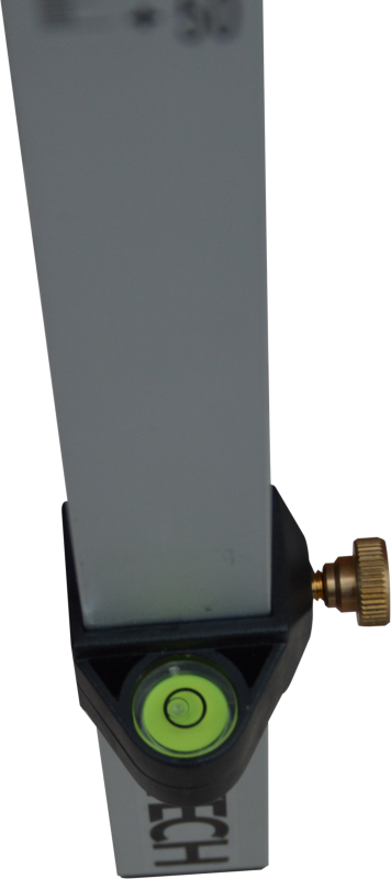 Lasermeetlat met snelklem 350cm