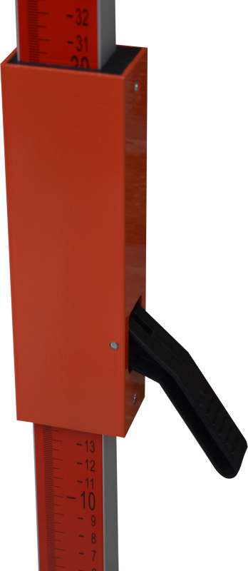 Lasermeetlat met snelklem 350cm