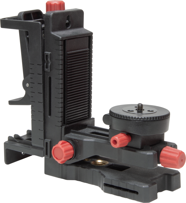 Wandhouder et hoogteregeling en uitvouwende steun 1/4"