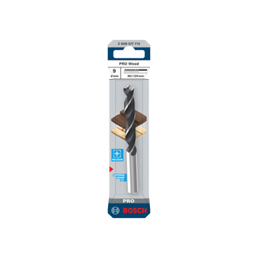 Houtboor 9 mm x 80 mm