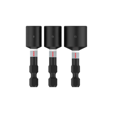 Bosch PRO Nutsetter Impact Cap Set 8×50 / 10×50 / 13×50 mm – 3-delig
