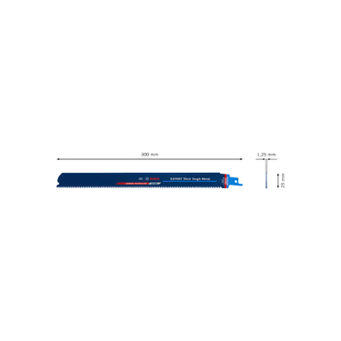 Reciprozaagblad Thick Tough Metal - EXPERT S 1255 CHC - 300 mm