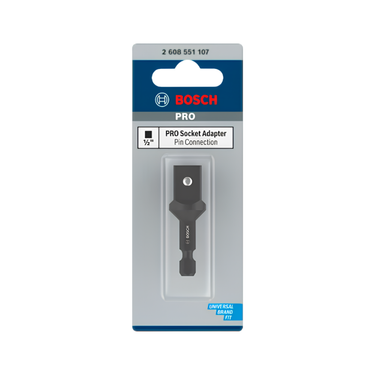 PRO Socket Adapter met pinaansluiting, 1/2", 50 mm
