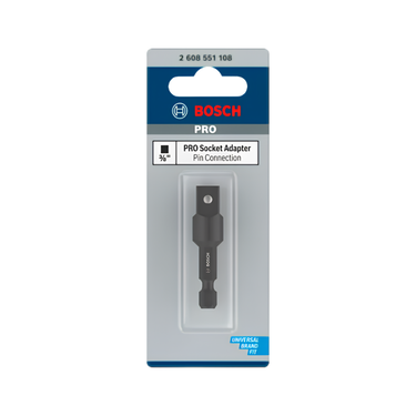 PRO Socket Adapter met pinaansluiting, 3/8", 50 mm
