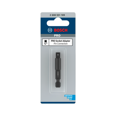 PRO Socket Adapter met pinaansluiting, 1/4", 50 mm
