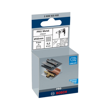 Bosch PRO Metal Clean komborstel, rechte schacht
