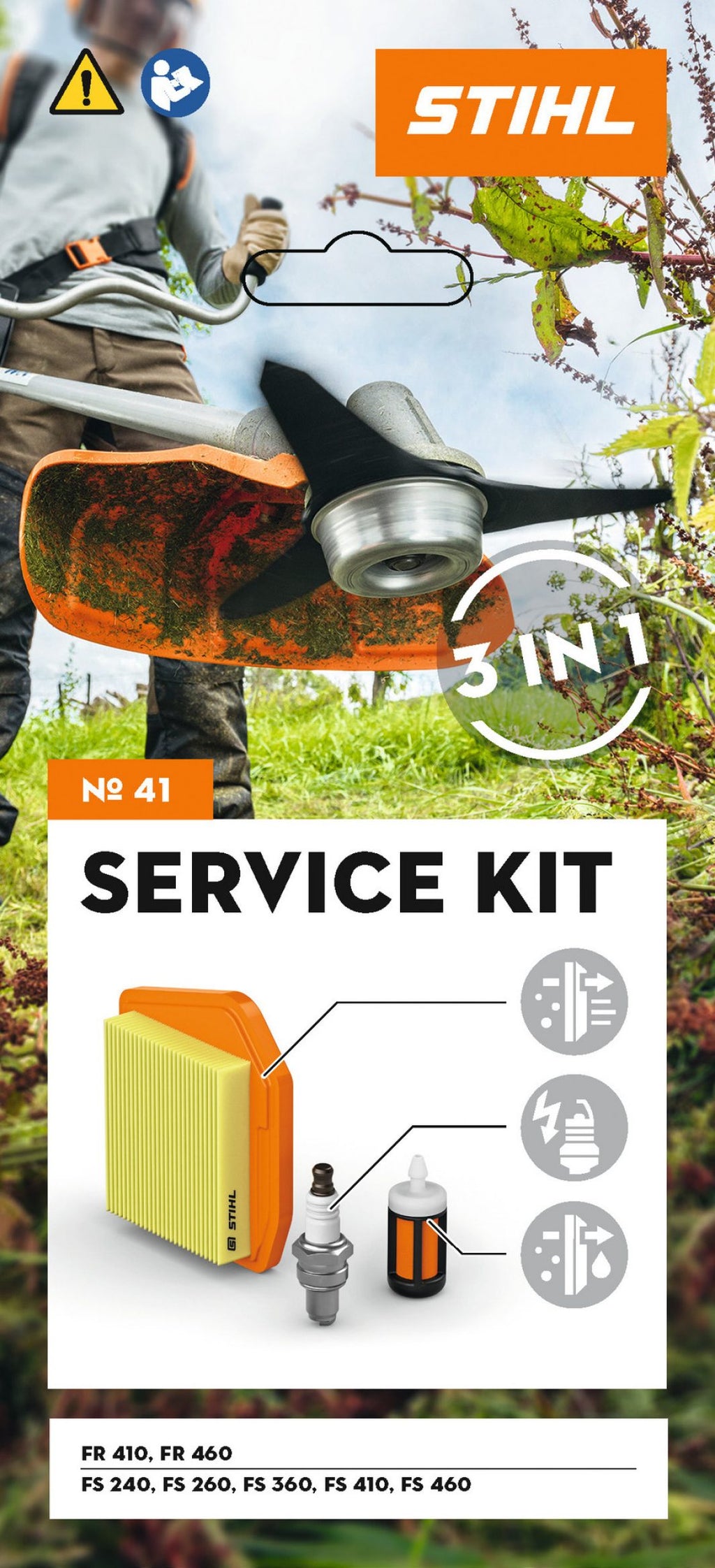 Service Kit 41 voor FR 410, FR 460, FR 480 C-E, FS 240, FR 260 en FR 360