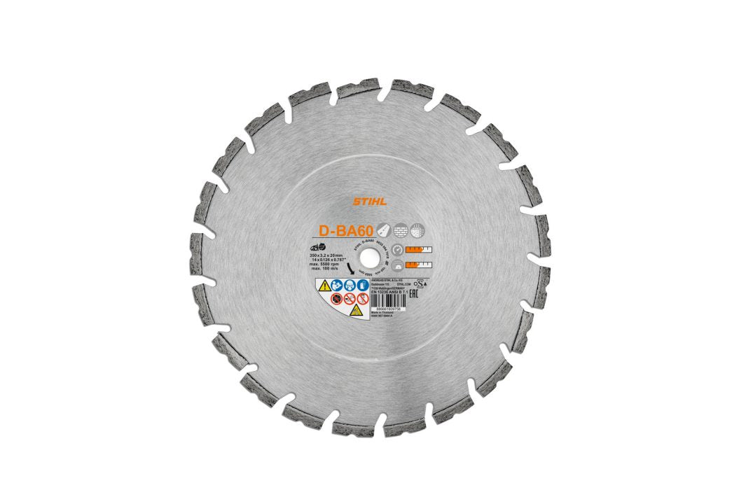Diamant-doorslijpschijf, beton/asfalt BA