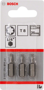 Bit extra-hard T8 – 25 mm