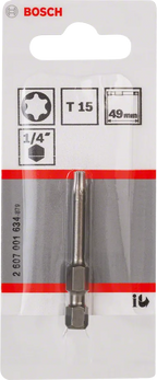 Bit extra-hard T15 – 49 mm, 1 stuk