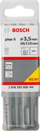 SDS Plus-5 Hamerboor, 3,5 mm – Set van 10