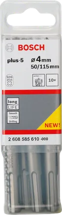 SDS Plus-5 Hamerboor, 4 mm – Set Van 10