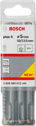 SDS Plus-5 Hamerboor, 5 mm – Set Van 10