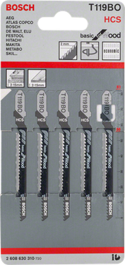 Decoupeerzaagblad Wood - T 119 BO - 83 mm