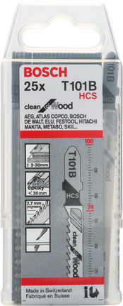 Bosch Decoupeerzaagblad T 101 B – 5 Stuks