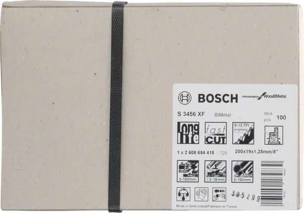 Bosch S 3456 XF Reciprocityzaagblad – 100 stuks