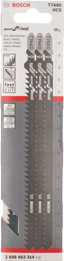 Bosch T 744 D Speed for Wood Decoupeerzaagblad