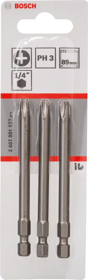 Bosch PH3 Extra Hard Schroevendraaierbit 89 mm – 3 St