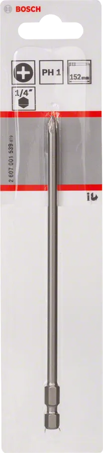 Bosch PH1 Extra Hard Schroevendraaierbit 152 mm – 1 St