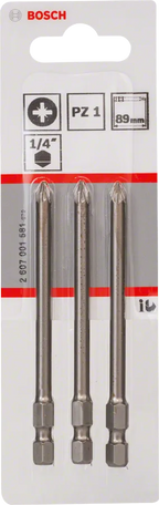 Bosch PZ1 Extra Hard Schroevendraaierbit 89mm