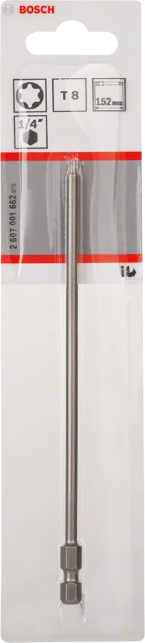 Bit extra-hard T8 – 152 mm, 1 stuk
