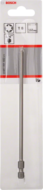 Bit extra-hard T8 – 152 mm, 1 stuk