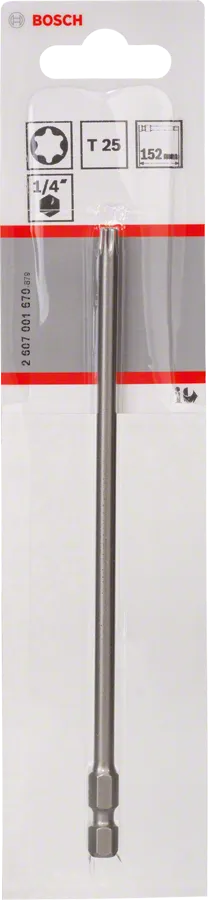 Bit extra-hard T25 – 152 mm, 1 stuk