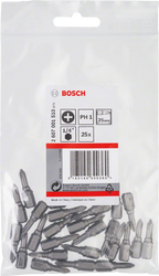 Bosch PH1 Extra Hard Schroevendraaierbit 25 mm – 25 St